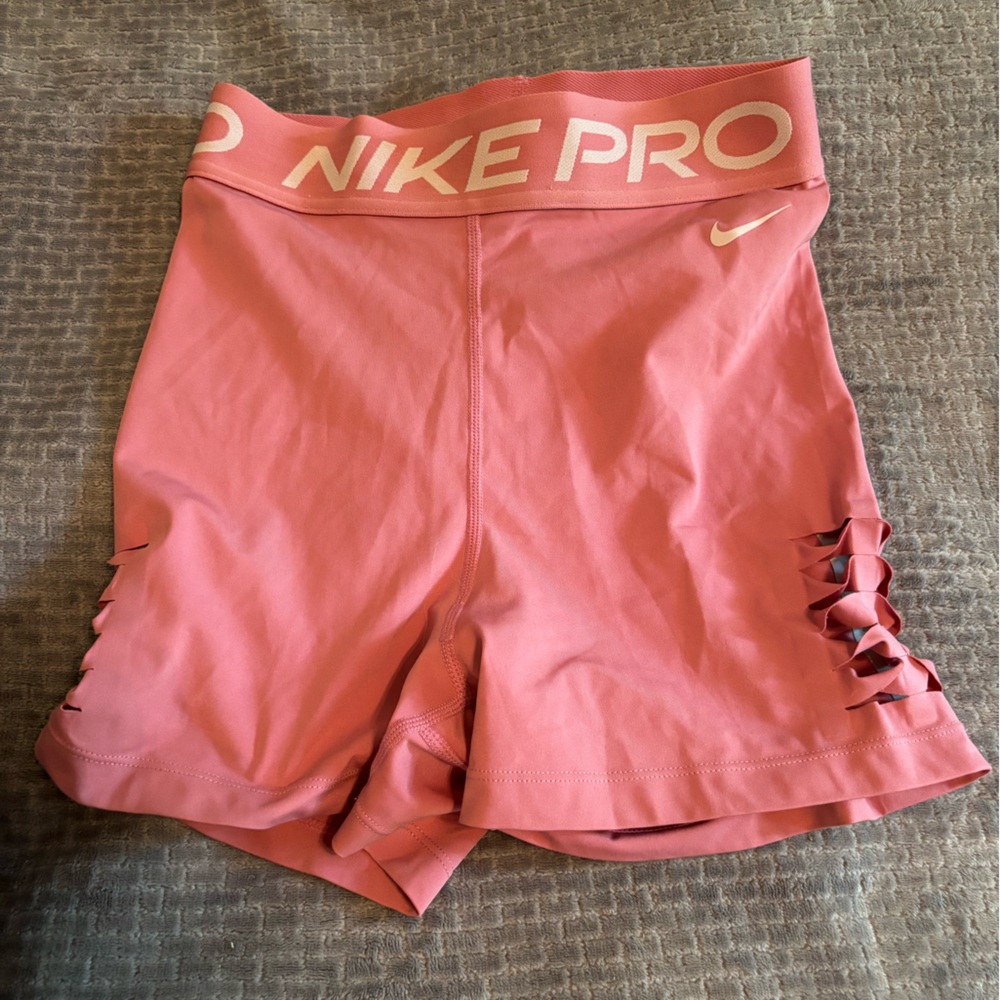Nike Pink Athletic Shorts with Elastic Waistband